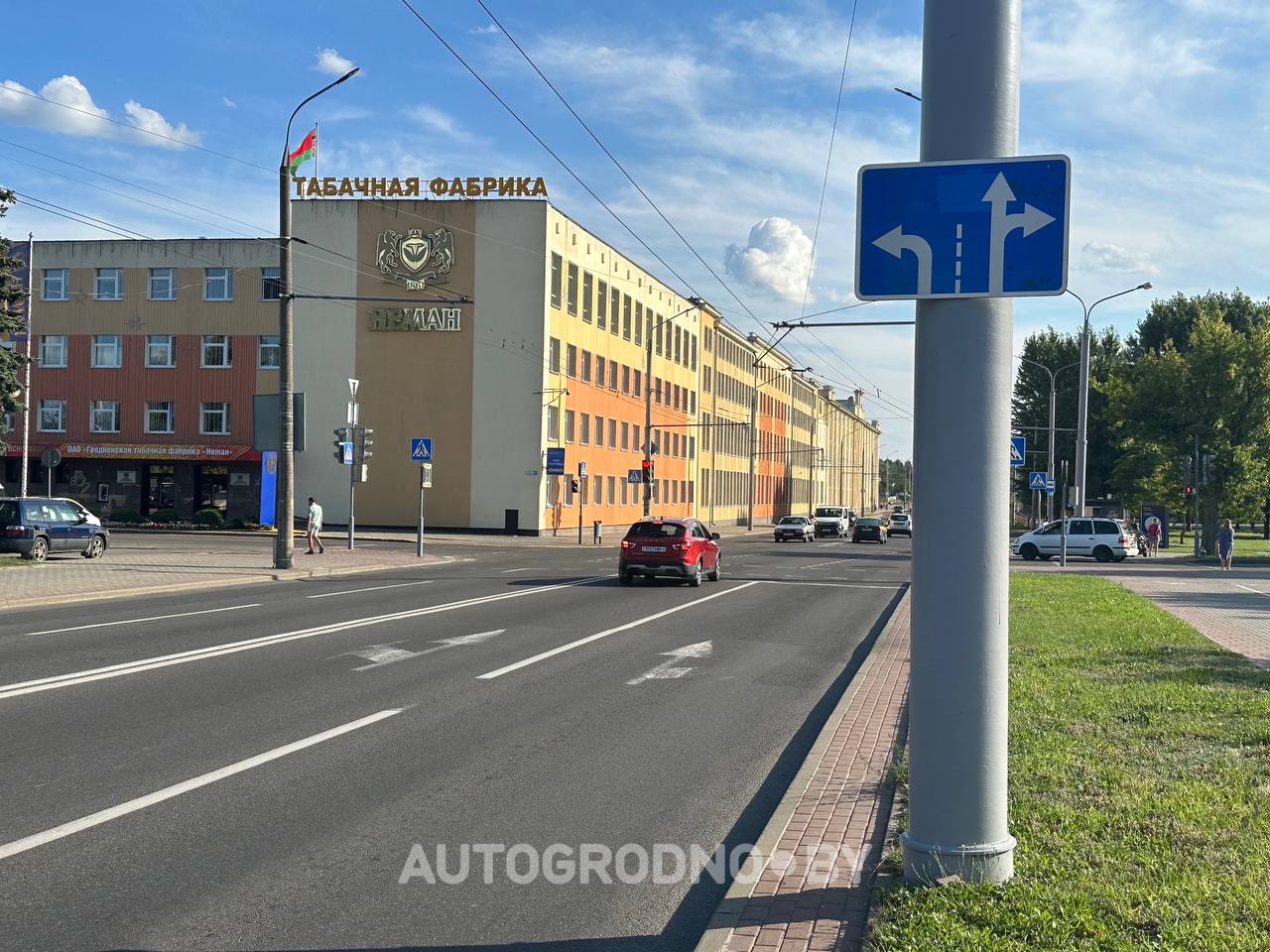 В Гродно изменили организацию движения у Табачной фабрики. Фото