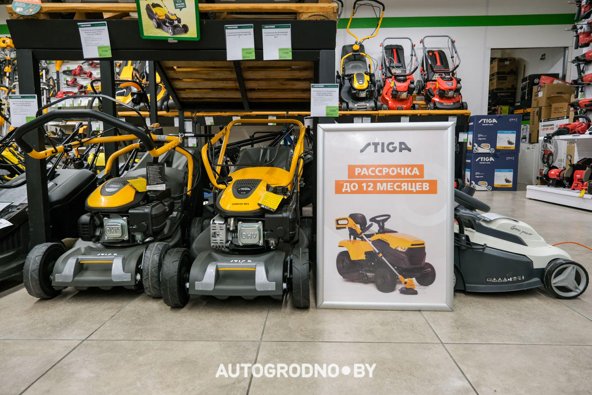 Магазин удачник в Гродно - газонокосилки