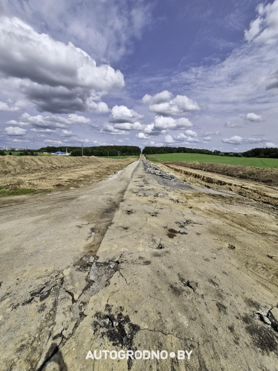Строительство объездной дороги в сторону м-на Ольшанка в Гродно