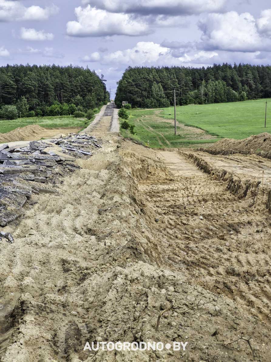 Строительство объездной дороги в сторону м-на Ольшанка в Гродно