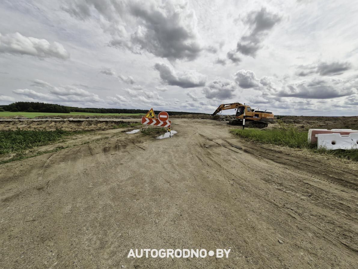 Строительство объездной дороги в сторону м-на Ольшанка в Гродно