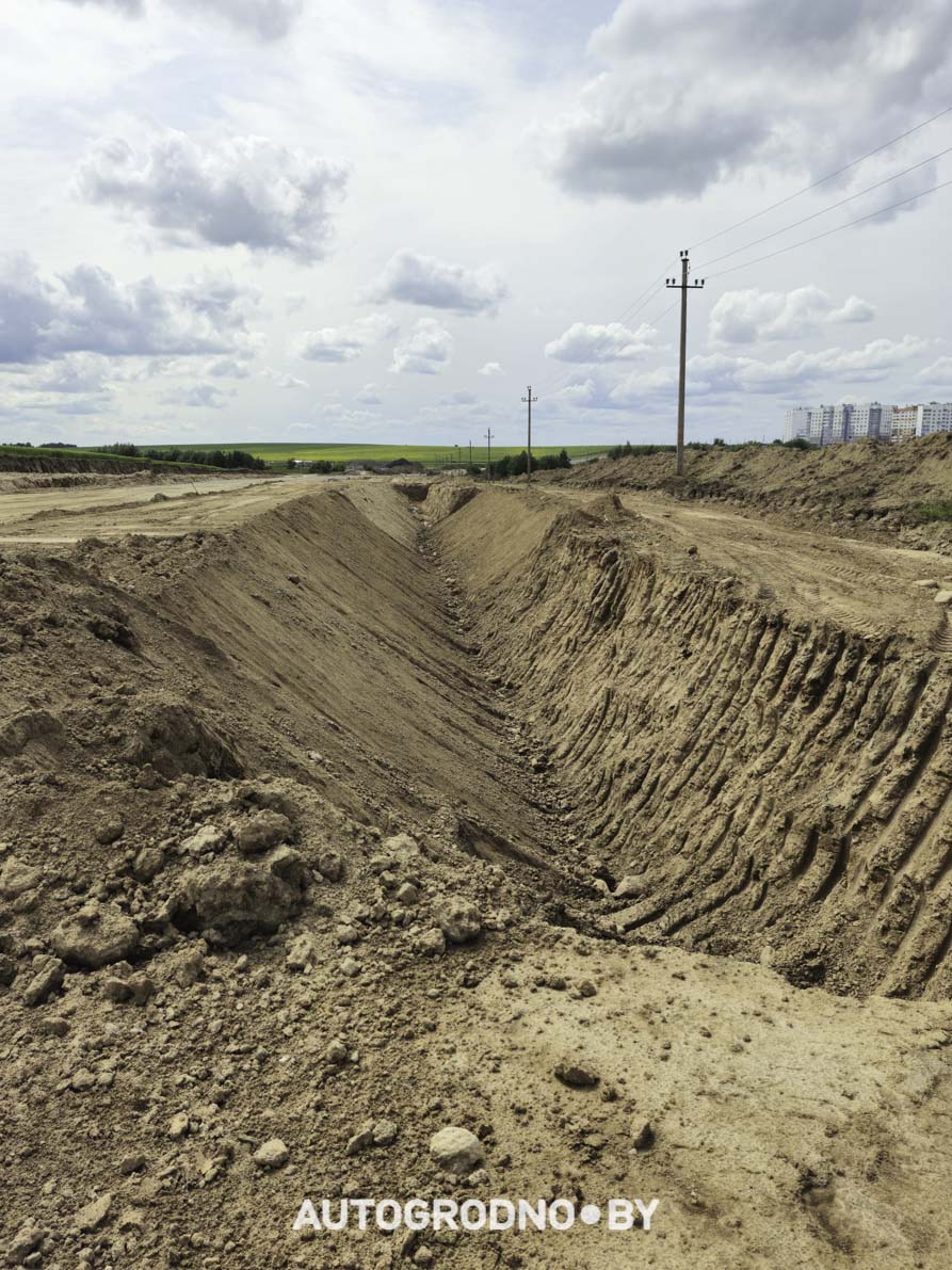 Строительство объездной дороги в сторону м-на Ольшанка в Гродно