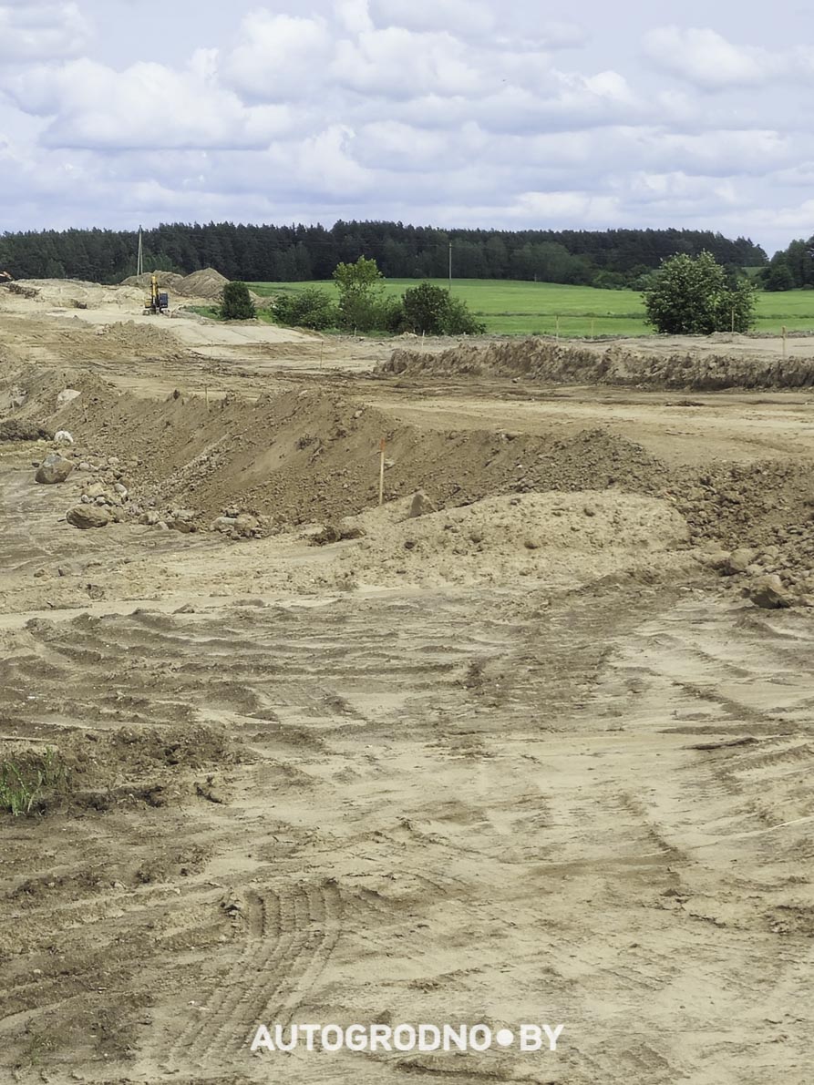Строительство объездной дороги в сторону м-на Ольшанка в Гродно