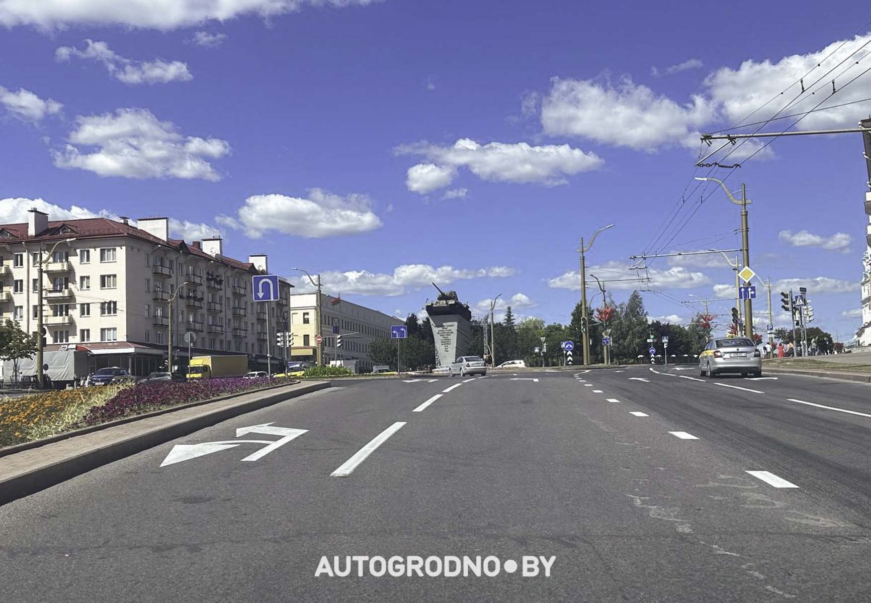 Дрифт в Гродно - разметка через сутки