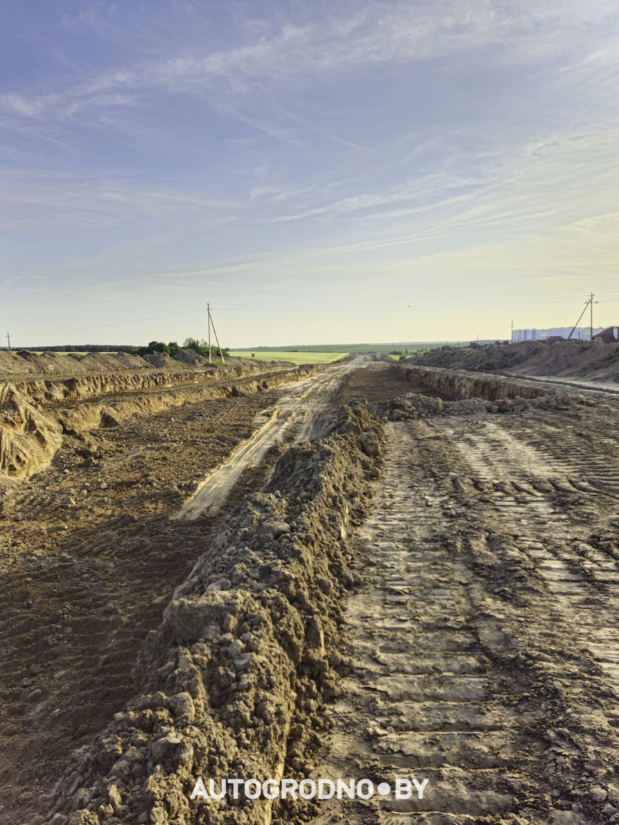 Строительство объездной в Гродно - бетонка - 16 06 2025