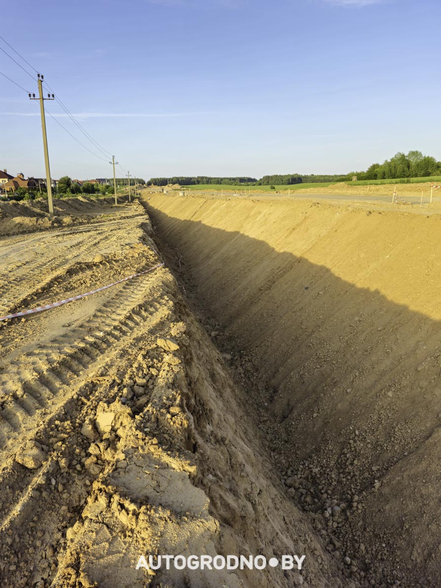 Строительство объездной в Гродно - бетонка - 16 06 2025