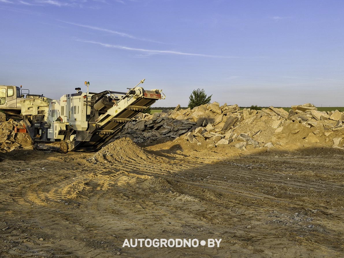Строительство объездной в Гродно - бетонка - 16 06 2025