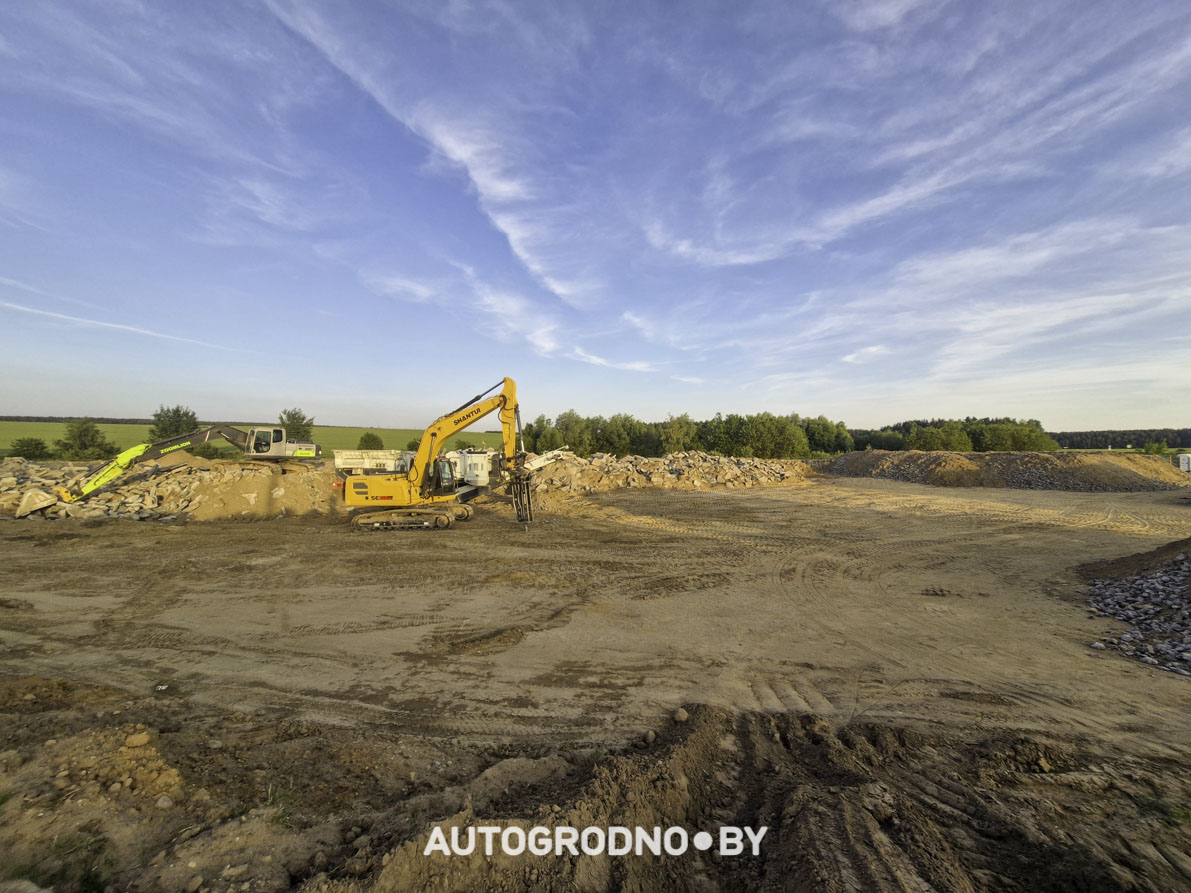 Строительство объездной в Гродно - бетонка - 16 06 2025