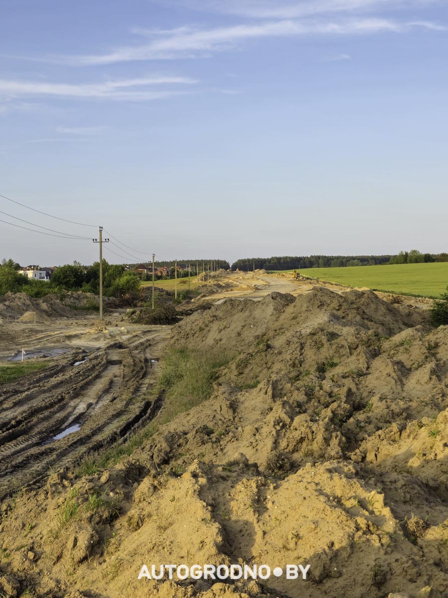 Строительство объездной в Гродно - бетонка - 16 06 2025