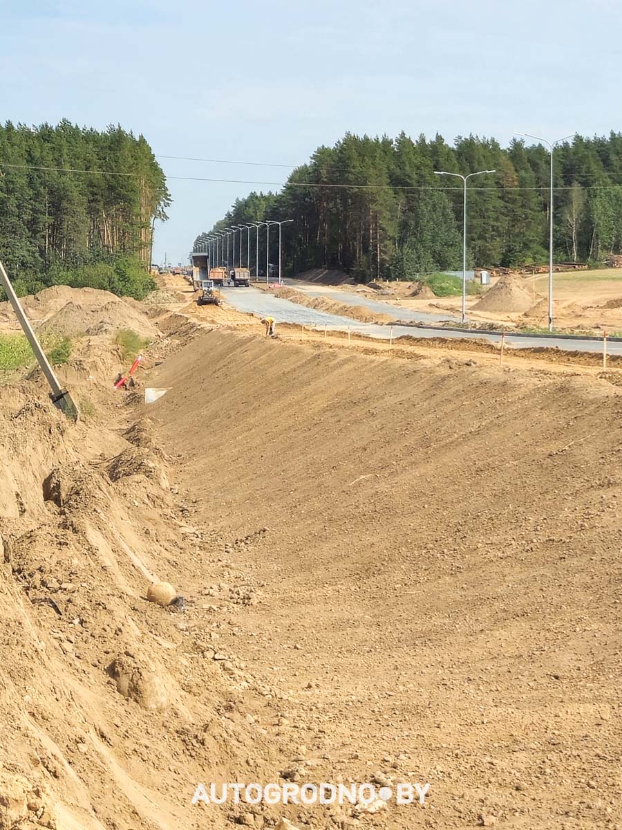 Реконструкция дороги Бетонки в Гродно - сентябрь 2025 - фото