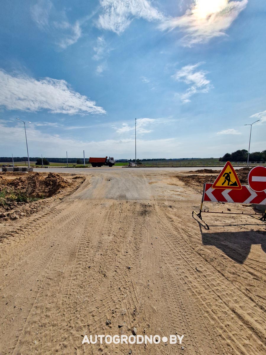 Реконструкция дороги Бетонки в Гродно - сентябрь 2025 - фото