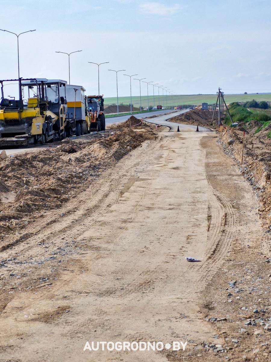 Реконструкция дороги Бетонки в Гродно - сентябрь 2025 - фото