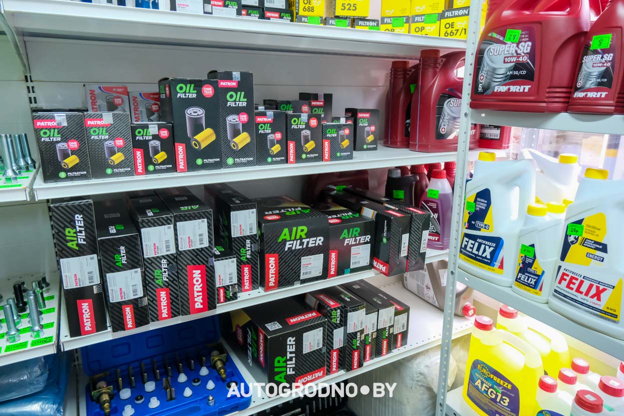 Магазин запчастей в микрорайоне Ольшанка в Гродно