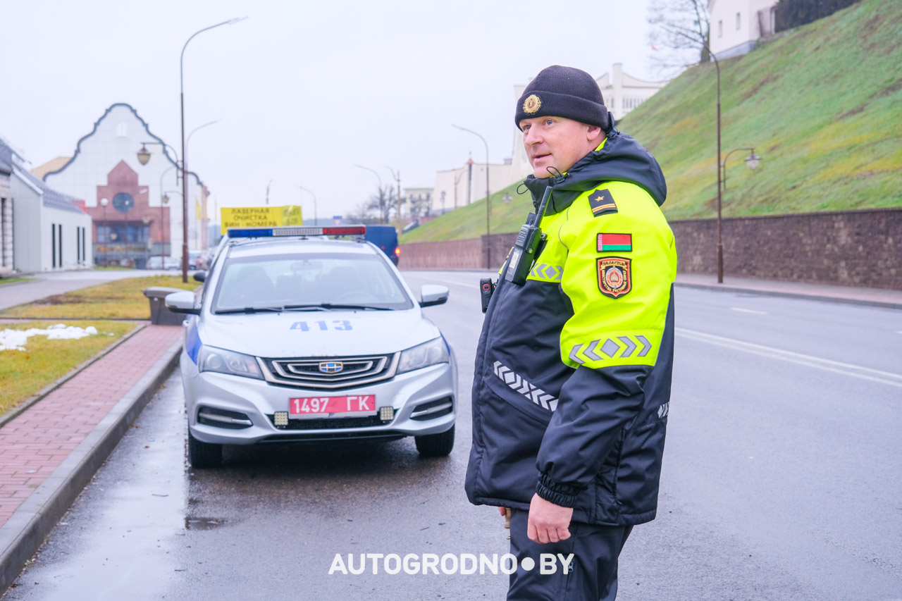 Рейд ГАИ Гродно - на летних или зимних шинах ездят водители Беларуси