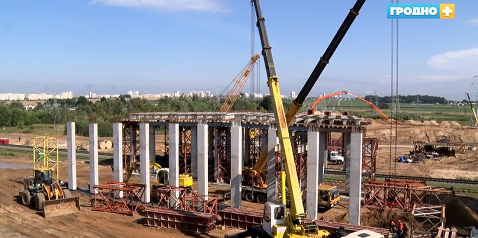 Через 3 недели тоннельный путепровод будет готов. Ударные темпы строительства гродненской объездной