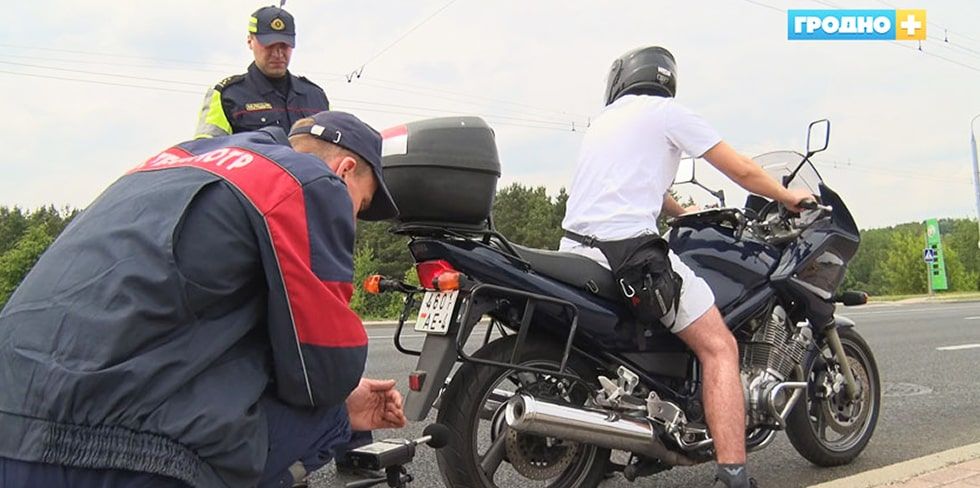 В Гродно продолжается усиленный контроль за мотоциклистами 