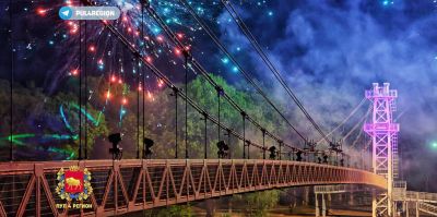 Самый длинный подвесной мост Беларуси открыли после реконструкции