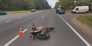 ДТП с участием мотоциклиста под Гродно