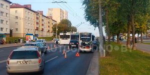 Личность водителя Opel, который въехал в автобус у "Востока" установлена. При задержании он был пьян