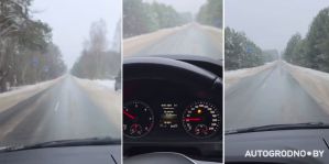 В Гродно на дорогах – гололедица. О чем стоит вспомнить водителям и пешеходам?