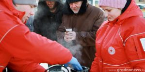 Из-за морозов в Гродно начинает работать мобильный пункт обогрева