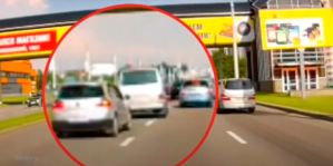 В ГАИ строго отреагировали по отношению к двум водителям, выяснявшим отношения на проспекте в Витебске