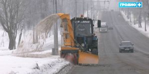 500 тонн снега в час: в Гродно испытали новую технику для уборки сугробов