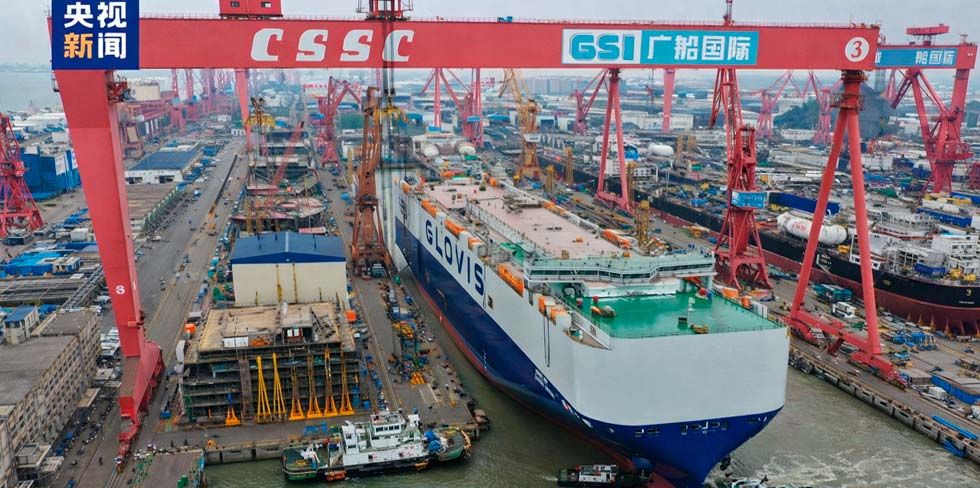 В Китае спустили на воду крупнейший в мире автовоз. Опубликован список стран, куда отправляется больше всего китайских автомобилей