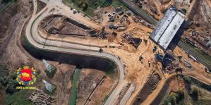 Уже скоро открытие: развязку у Озерского шоссе засняли с неба