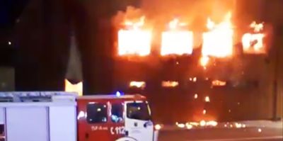 Пожар произошел в ПП "Мядининкай" на литовско-белоруской границе