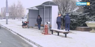 На Магистральной в Гродно оборудовали остановку. Скоро установят еще две на других улицах