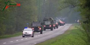 Военная техника будет передвигаться по дорогам четырех областей Беларуси