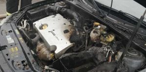 В Гродно на Белуша горел SAAB. Предполагаемая причина пожара?