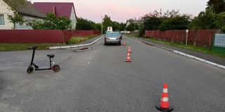 Ребенок на электросамокате столкнулся с автомобилем. В отношении водителя возбуждено уголовное дело