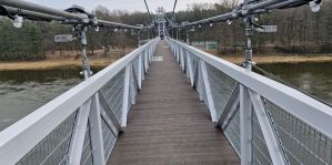 Открытие самого длинного подвесного моста Беларуси переносится