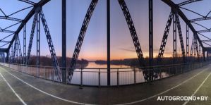 Строительство самого длинного подвесного моста в Беларуси на финишной прямой