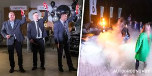 В Гродно открылся автосалон BELGEE. На торжественную часть пришли известные люди города